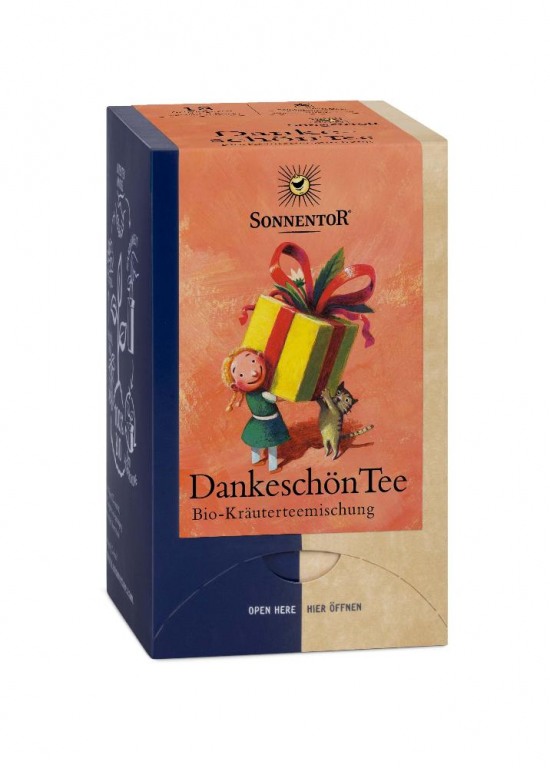 Tee mit Herz - Dankeschön Tee bio